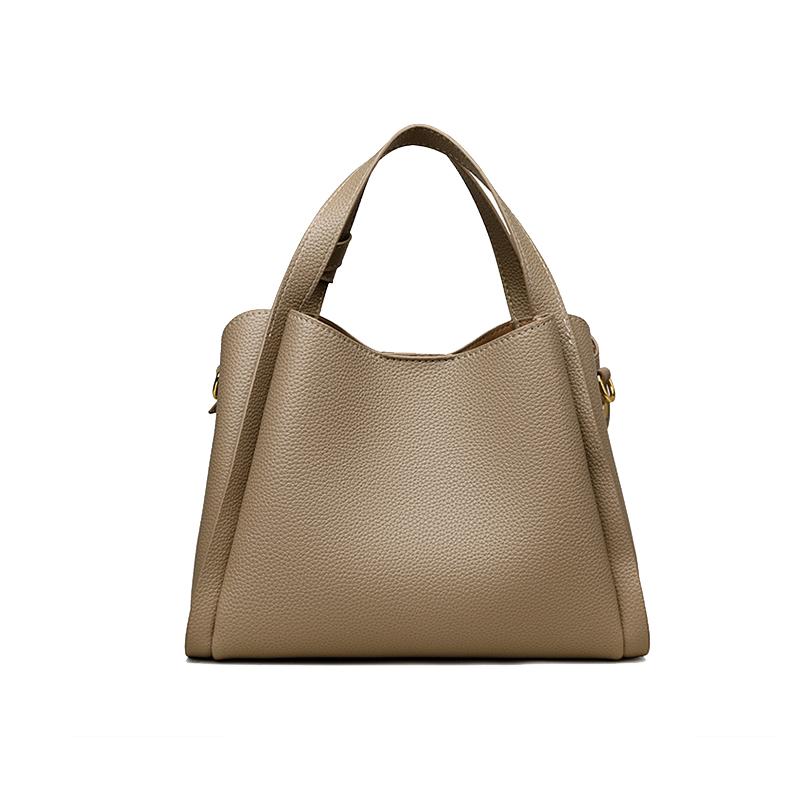 Yogodlns Retro Fashion Simple New Texture Large Capacity Shoulder Bag Women's Handbags Portable Messenger Bucket Bag