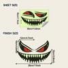 Halloween Demon Creepy Smiling Face Bedroom Living Room Wall Decoration with Glow-in-the-dark Stickers