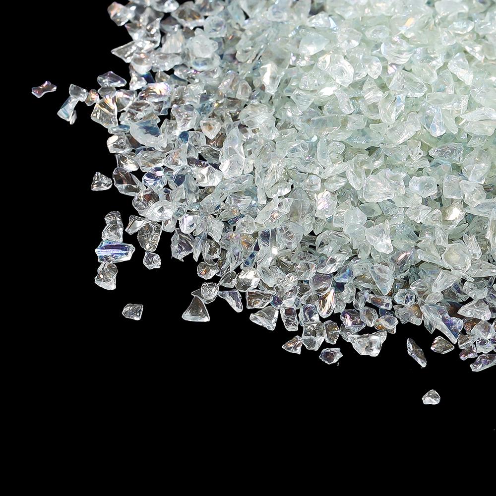

20/50g Glass Crushed Stone Irregularity Crystal Gravel Filling For DIY Epoxy Resin Mold Filler Crafts Decorative Nail Art Filler 20g білий