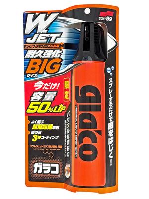 SOFT99 Glaco Double Jet Water Enhanced More 80233 Repellent, Durability, 50% Durable, 270ml,