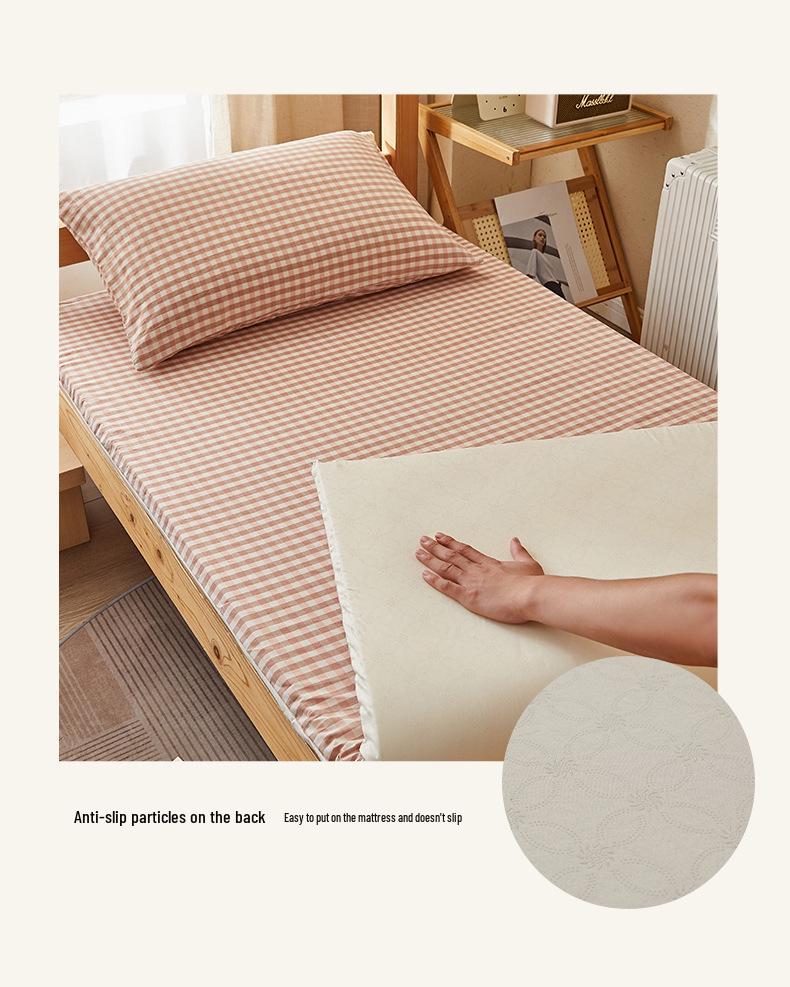 Class A 100% Cotton Zippered Mattress Protector for Student Dormitory - Single Bed, Dustproof Pure Cotton Cover.
