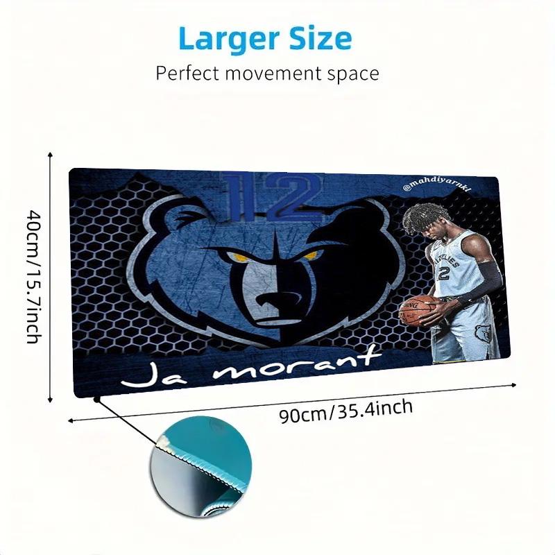 Ja Morant Poster Color Mouse Pad Large Gaming Table Cushion Non-slip Laptop Tablet Big Mousepad XXL Mat Mini PC Playmat With Lock edge