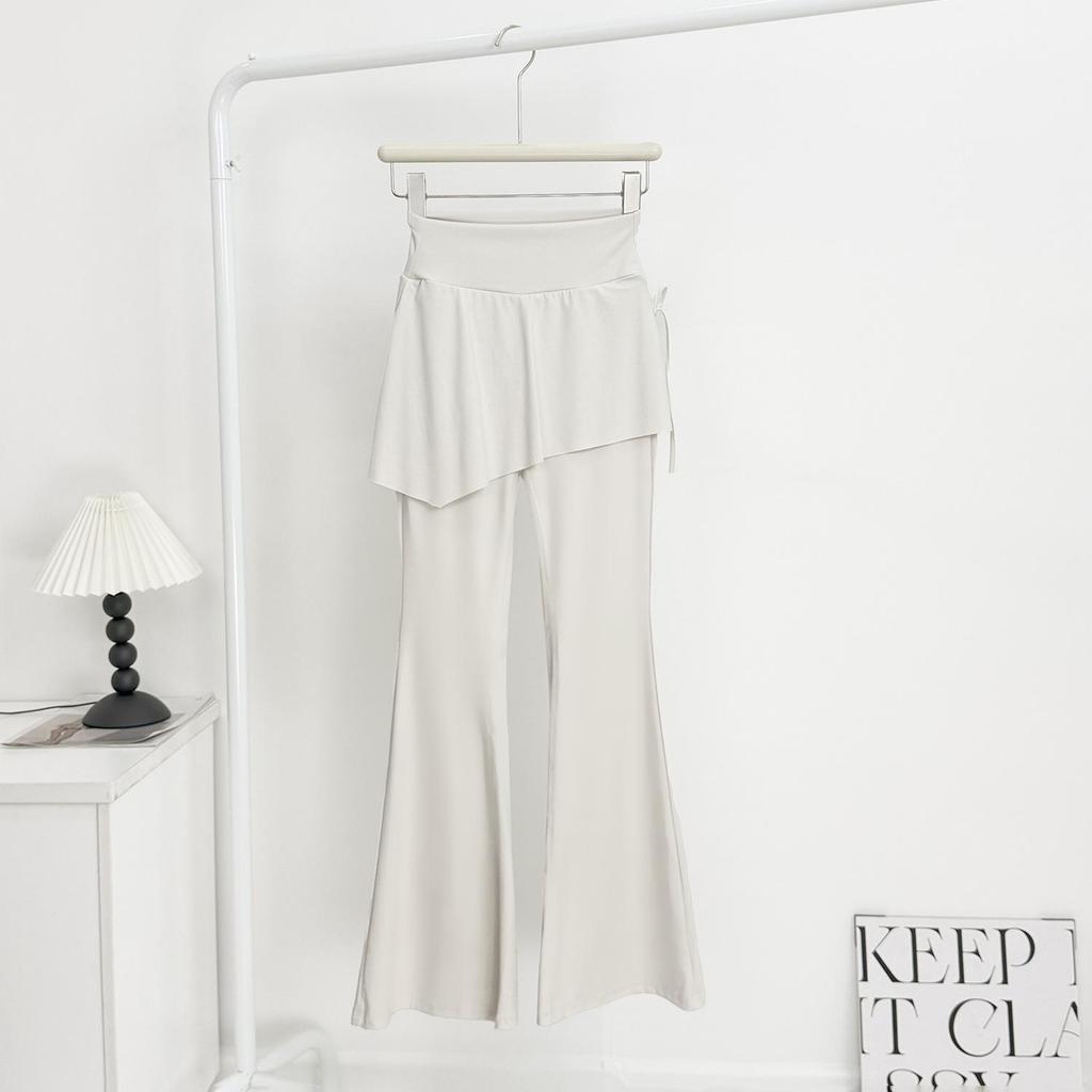 Chegada Nova de Outono para Mulheres: Calça de Yoga Duas Peças Merade com Esquema de Cores, Modeladora e Anti-Exposição Micro-Flare Roupa Esportiva.