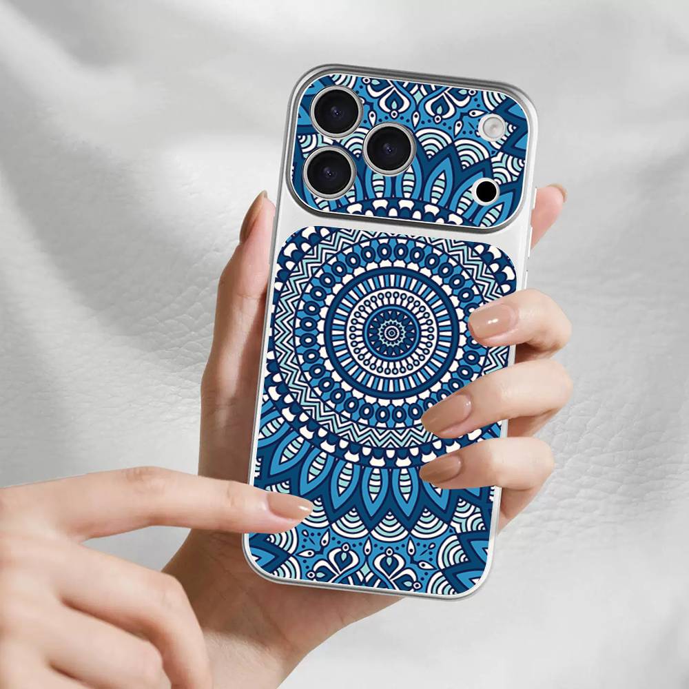 Mandala Painting Skin Wrap Change Case for IPhone 17 Pro Max Back Sticker Cover