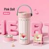 Wushengwu 600ml Pink Doll Insulated Thermos