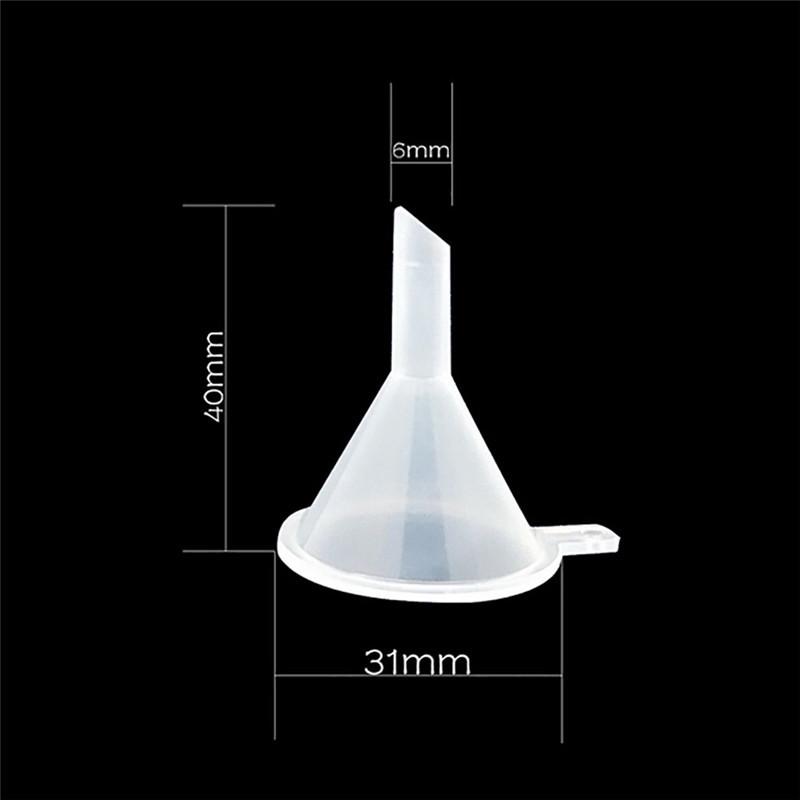 40pcs Mini Oil Funnels Kitchen Specialty Tools New Small Plastic for Perfume Diffuser Bottle Mini Liquid Oil Funnels Lab