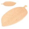 Leaf Shape Wood Plate Storage Trays Tea Tray Dessert Dinner Bread Fruit Snaks Food Display