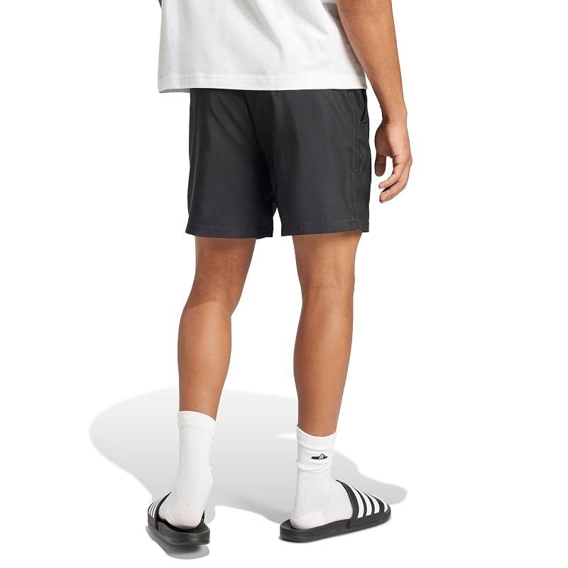 Adidas Essentials SL Woven Shorts for Men, KRG19 Black/White (JF1117) Size M