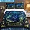 Alien Ornate Frame 3pcs Bedding Set,Including 1pc Duvet Cover And 2pcs Pillowcases Perfect Gift for Christmas,Ideal for Bedroom, Dormitory