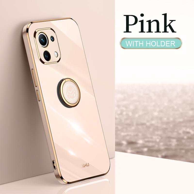 Plating Frame Phone Case On For Xiaomi Mi 11 Lite 5g NE Xiaomi11 4g 11lite 11i Mi11 I Luxury Soft Silicone Back Cover