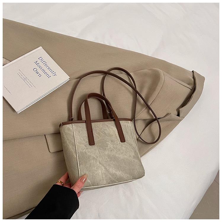 

Популярная ретро простая лоскутная подвеска повседневная подвеска кроссбоди на плечо портативная сумка-ведро женская