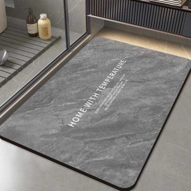 Quick-Dry Non-Slip Minimalist Floor Mat - Water-Absorbent & Easy-Clean for Bathroom & Entrance