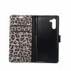 Samsung Note10pro mobile phone leather case for foreign trade, leopard print flip wallet storage card holder protective case