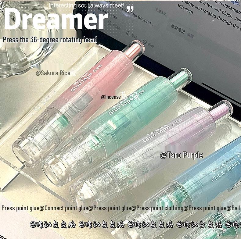 360° Rotary Dot Glue Dispenser: High Viscosity, Large Capacity, Double-Sided Adhesive Tape for Crafts