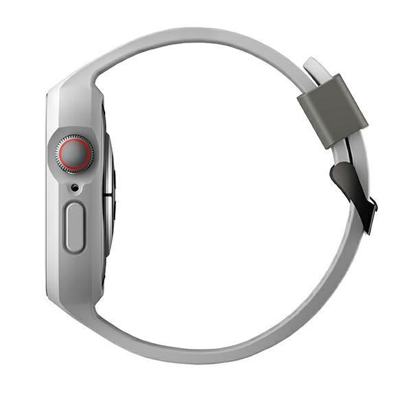 Uniq Monos 2In1 Apple Watch Strap+ Case Series 4/5/6/7/8/9/Se/Se2 44/45Mm. Grey/Chalk Grey