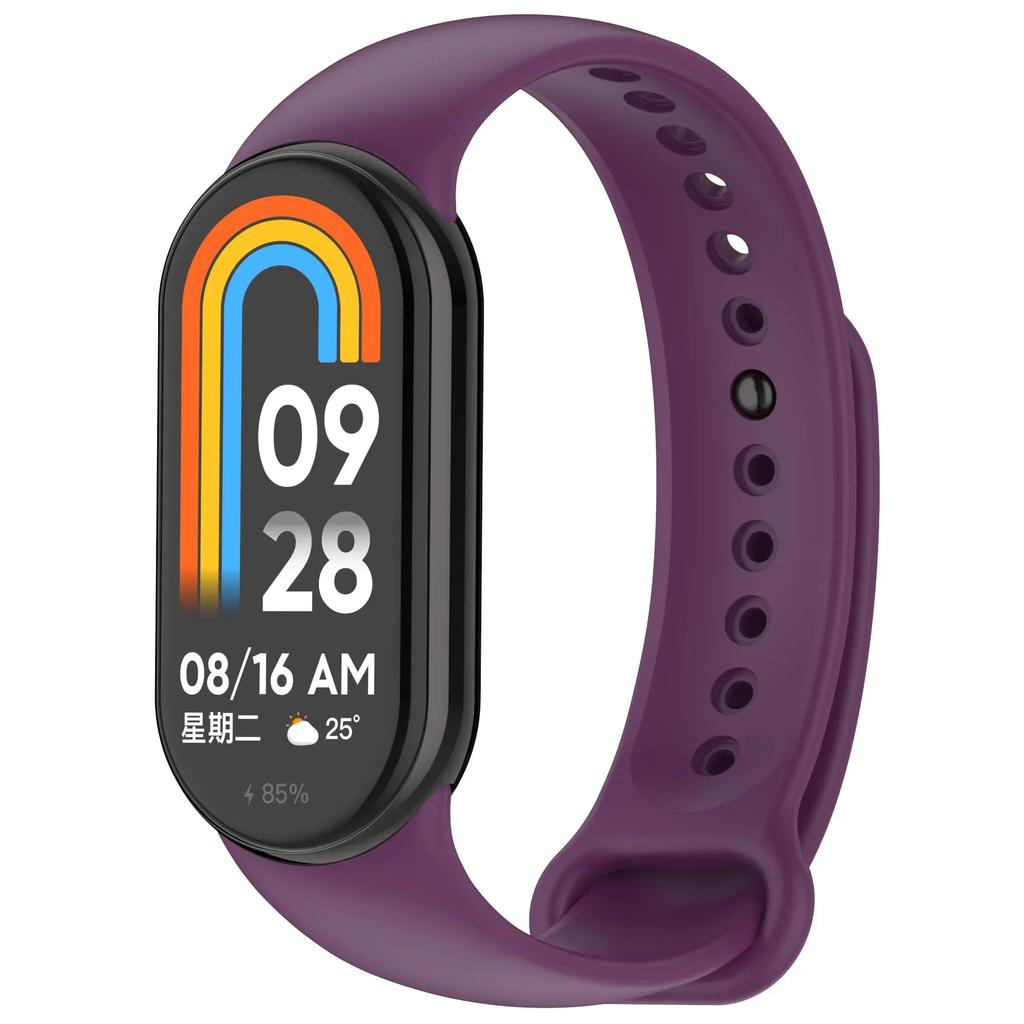 Colour Silicone Strap for Xiaomi Mi Band 10/9 Soft Sport Replaceable Wristband for Xiaomi Mi Band 8/9/10 Original Official Strap