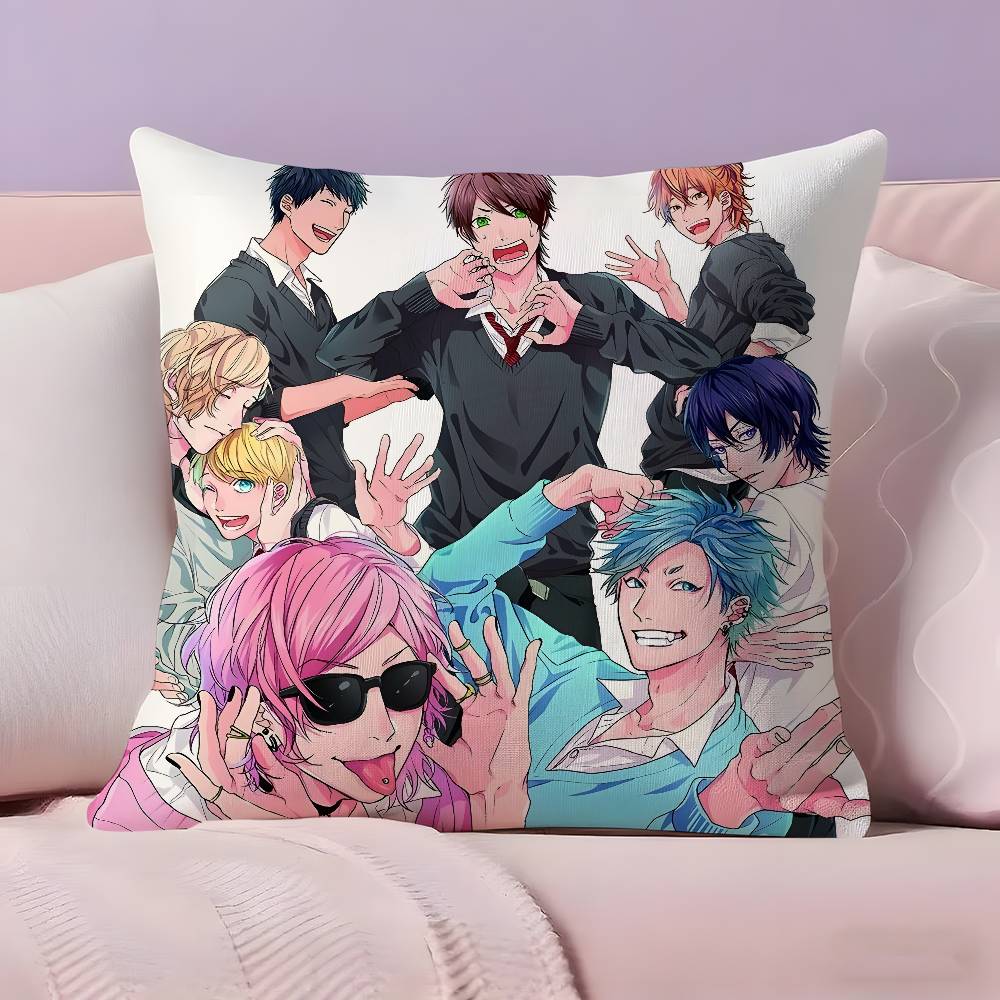 

Anime y-Yarichin-Bitch Club Pillow Case Ultra Soft Skin Friendly Fabric Cloud Like Comfort & Concealed Zipper 12x12Inch