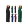 Elegant Women's Casual Long Maxi Dress With Long Sleeves For Evening Parties