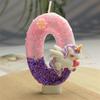 Creative Design Cute Cartoon Unicorn Birthday Candle Cake Atmosphere Birthday Decoration Candle Colorful