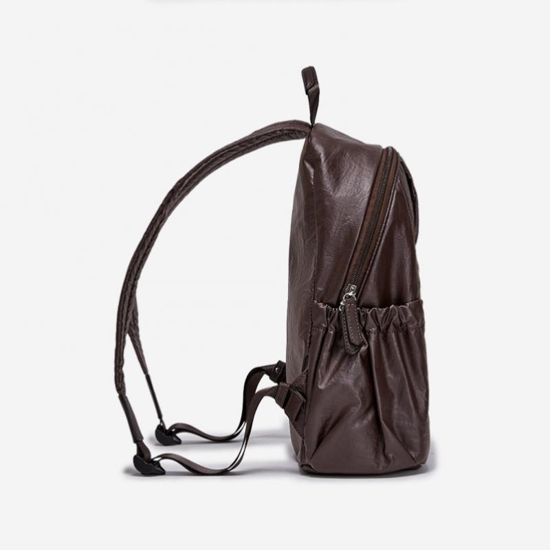 By ESquire Women S Lennie gloSSy Shirring Backpack Brown