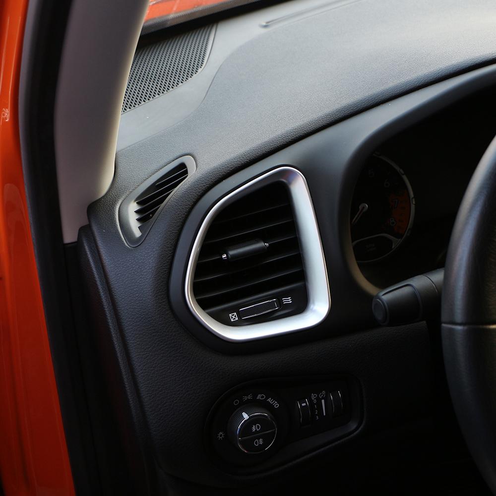 Car Air Vent Decoration Trim for Jeep Renegade BU 2015-2025 LHD Air Outlet Frame Sticker Interior Accessories