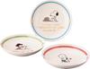 PEANUTS Snoopy Pasta Plates of Curry Diameter X 4cm Microwave and Dishwasher Mino Yamaka Made In SDG Initiative Recycled Tableware (Set 3), Plates,