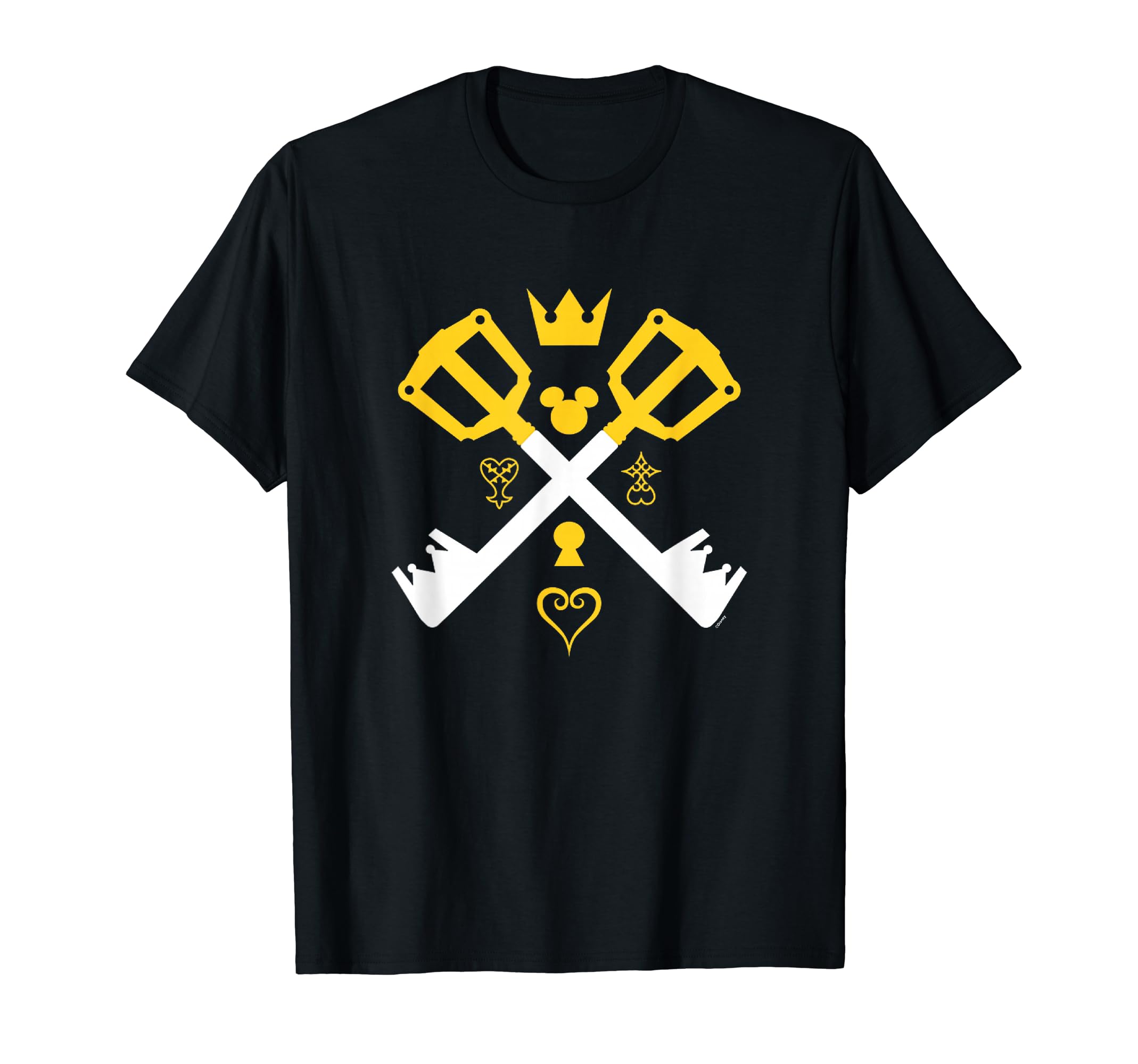 

Disney Kingdom Hearts Iconic Symbol Cross Keyblade Poster T-Shirt