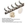 Towel Rack Foldable Wall Mounted Space Aluminum Towel Rail with Hooks Black Matte Finish Durable Rust-Resistant Bathroom Storage