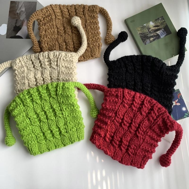 Solid Color Knit Hat Warm Winter Soft Knitted Hat Birthday Present for Unisex