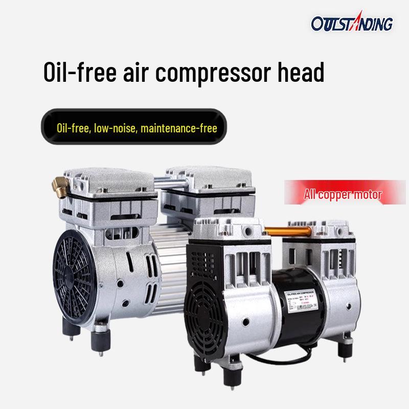 Outus Silent Oil-Free Compressor Head, 220V, All-Copper Motor, 550W-1500W