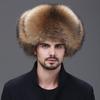 Fox Hair Lei Feng Hat Men's Raccoon Hair Northeast Winter Middle-aged and Elderly Warm Fur Leather Cotton Hat Men's Winter