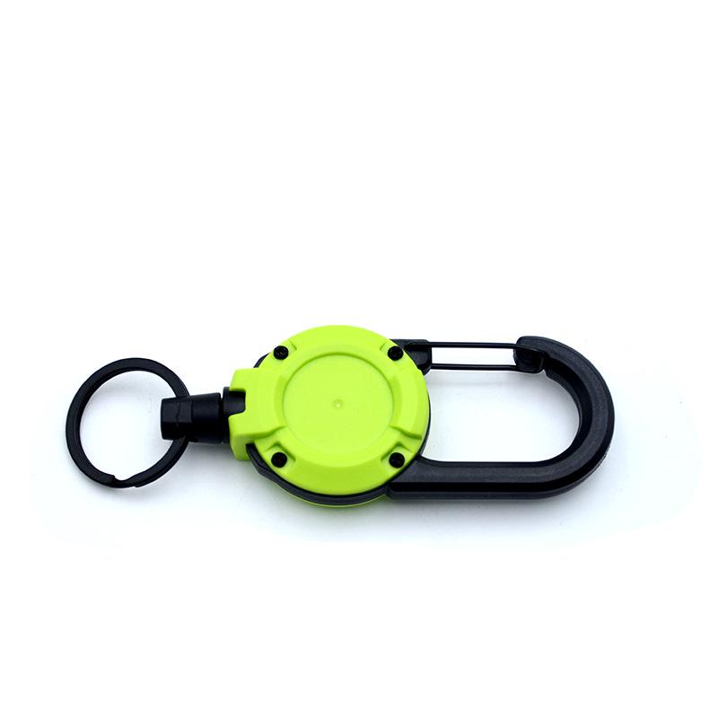 Outdoor Tactical Easy-Pull Telescopic Wire Rope Multifunction Keychain - Anti-Lost, Easy-Rebound