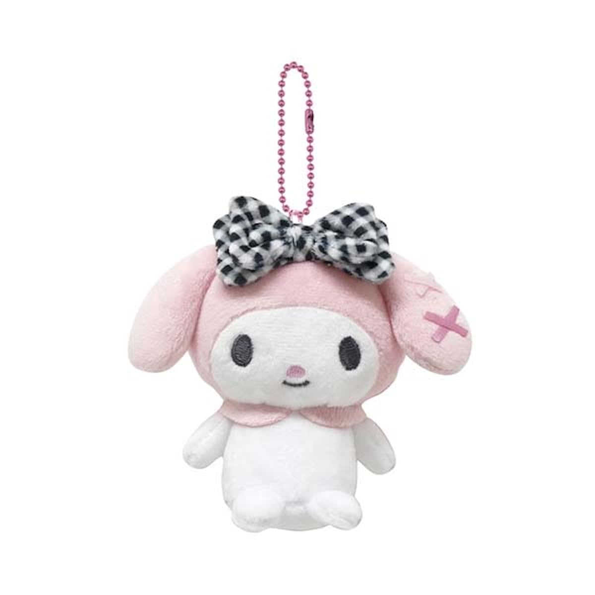 

K Company My Melody Kuromi Gingham Check Ball Chain Mascot My Melody H104 x W118 x D67mm & (Matching Series) MKO-BM-MM