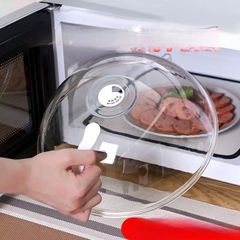 Food Lid, Microwave Safe, Heat-resistant Food Heating, Plastic Preservation, Transparent Vegetable Lid, Vegetable Lid