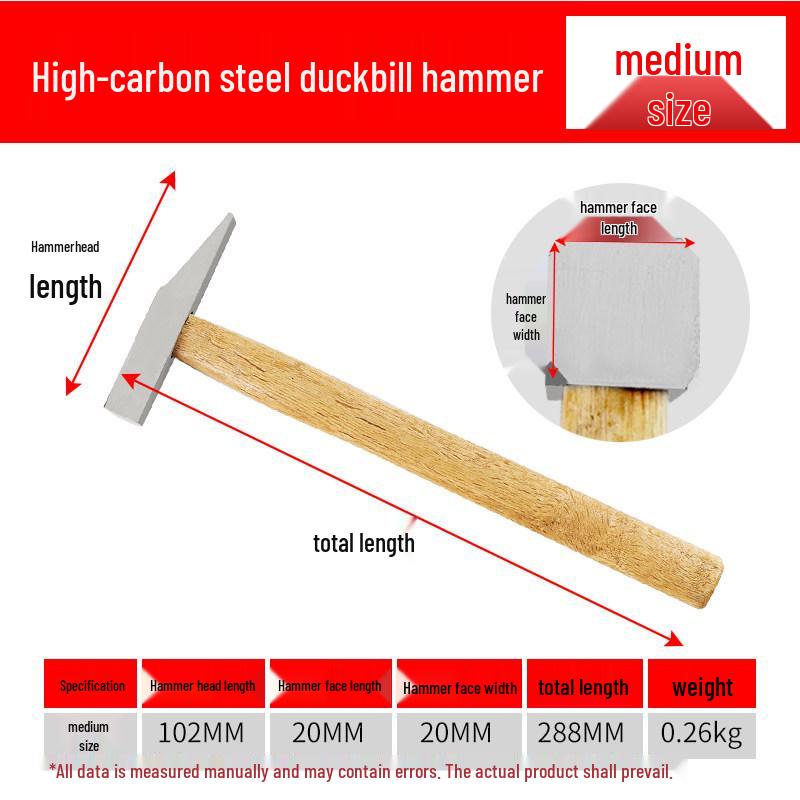 Holzgriff-Entenschnabel-KlaueHammer & Fensterschläger für den Holzbearbeitung