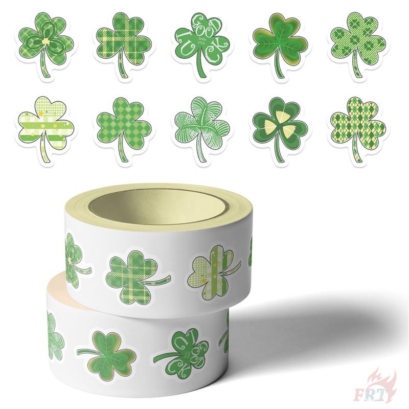 500Pcs/Roll Lucky Clover Kids Rewards Stickers - DIY Scrapbooks Album Decor Sealing Label Decals