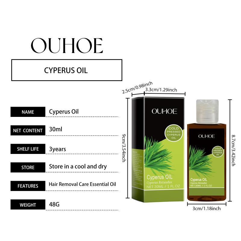 Cyperus Post Depilatory Oil Intense Moisturizing for Silky Smooth Skin After Waxing Shaving or Plucking