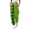 Women's Casual Fashion Christmas Print Sweatpants With Drawstring Waistband And Cuffed Legs