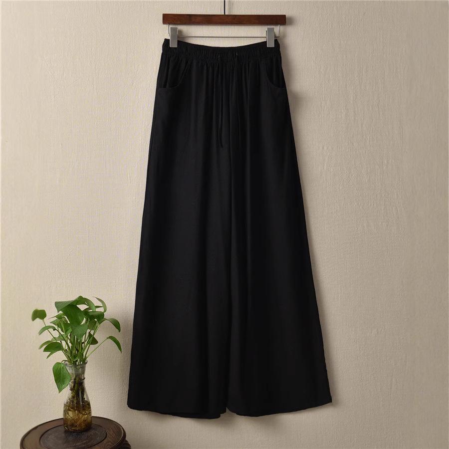 IHUASU Damenmode, lässig, einfarbig, bedruckt, Hosen und Caprihosen