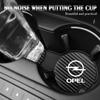 2Pcs Car Waterproof Coaster Non Slip Water Cup Pad Mat For Opel Corsa Astra Insignia Vectra Zafira Meriva Mokka Grandland