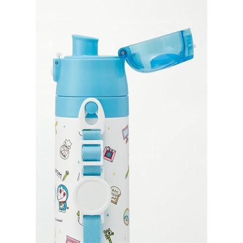 Skater Children's Stainless Steel Water Bottle Direct Drinking 470ml Doraemon Line Design Sanrio Child-Friendly Lightweight Type Cold Storage Water Bo
