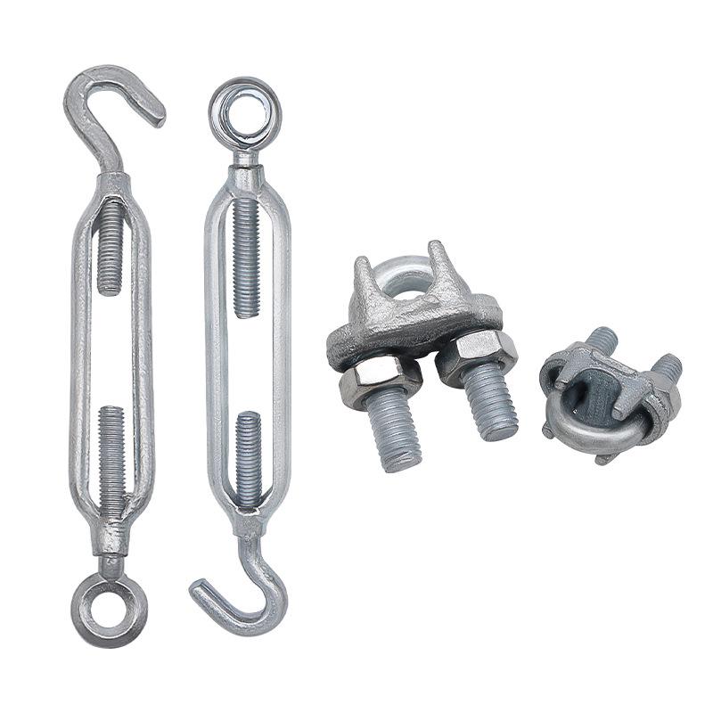 Wire Rope Clamp with Basket Bolt and Open Body Shackle