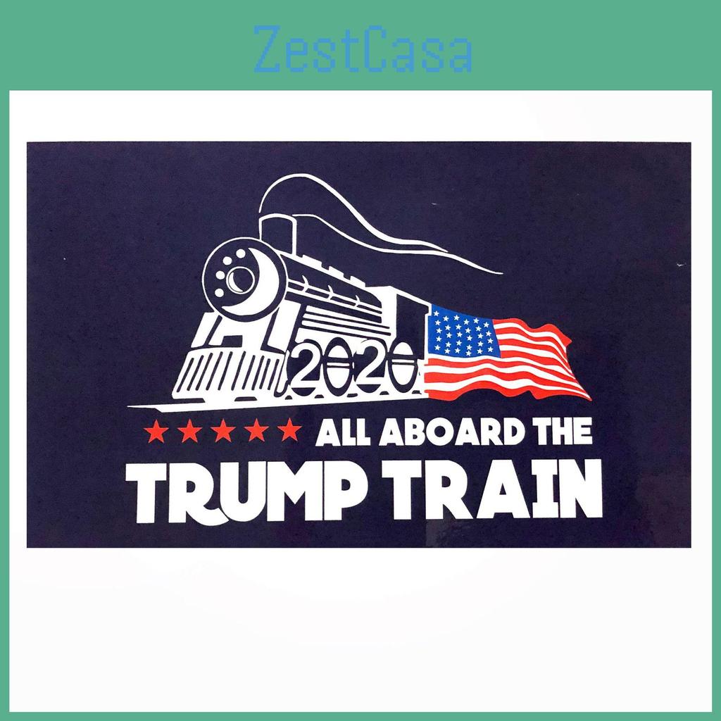 Trump 10pcs Donald Bumper Sticker 2020 All Aboard The Trump Train Car Stickers
