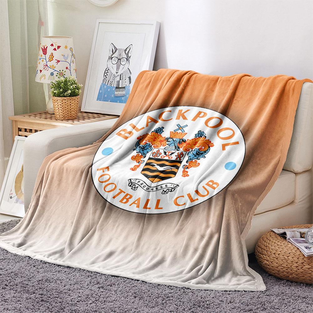 Coperta Blackpool F.C., Alta qualità, Confortevole per Tutte le Stagioni, Decorazione per la Casa, Calore e Comfort