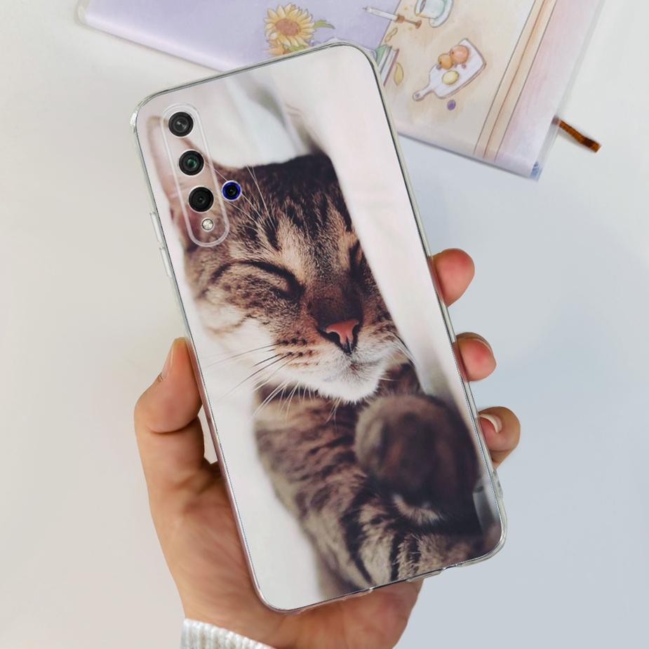 For Huawei Honor 20 Case YAL-L21 YAL-AL00 Luxury Painted Cover Soft Silicone Phone Case For Huawei Nova 5T Nova5T Honor20 Bumper