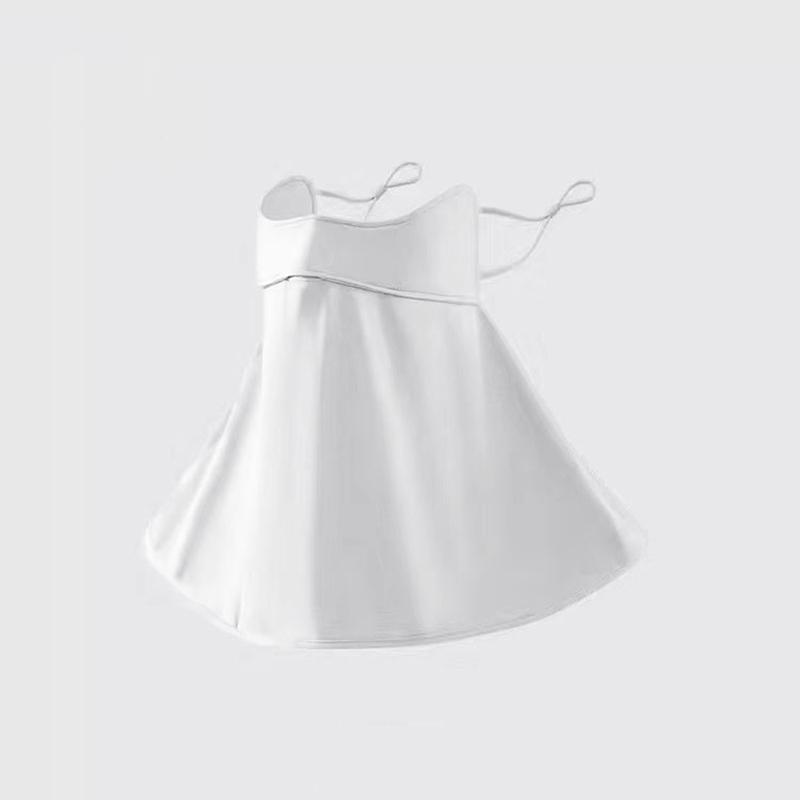 New Ice Silk Sun Protection Mask Upf50+ Full Face Anti-Uv Neck Scarf Dustproof 3D Breathable Sunshade Face Mask Outdoor 1Pc