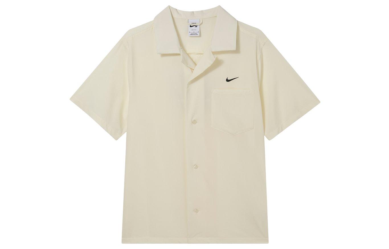Nike SB Men s Logo Short-Sleeve Bowling Shirt White DV9074-113 XXL