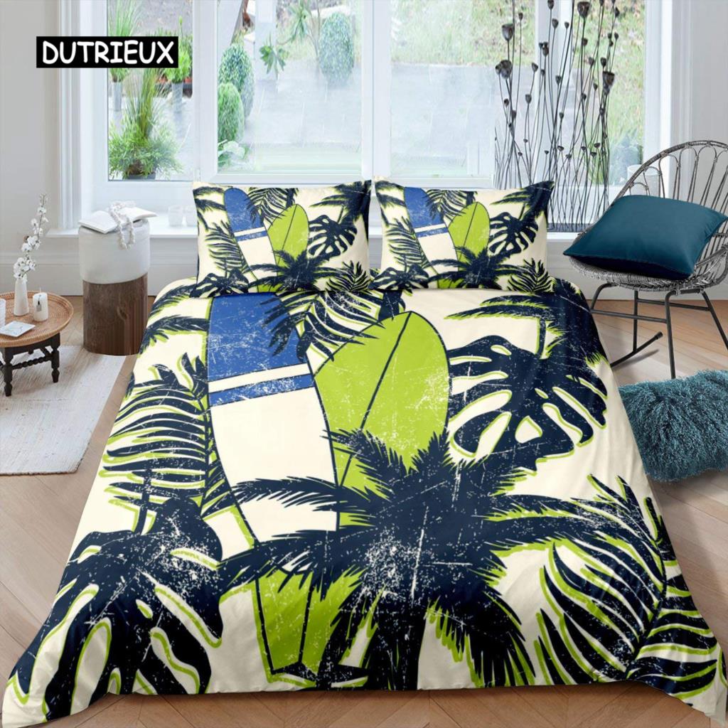 Comfortable Cartoon Pattern Duvet Cover Set With Duvet Cover And Pillowcases King Queen Twin Sizes For All Ages