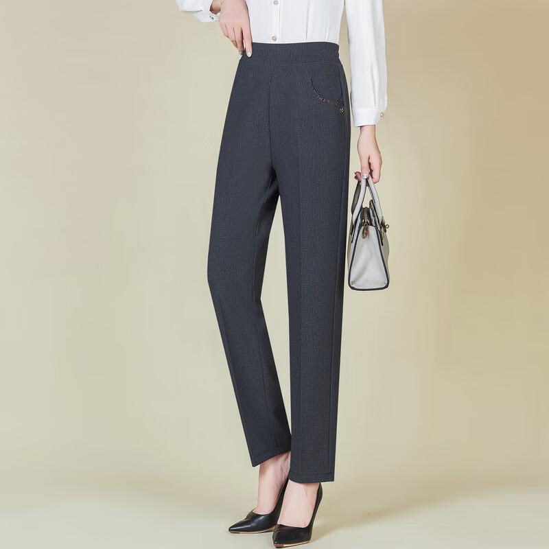 Yalu Women's High-Waist Straight Leg Suit Trousers