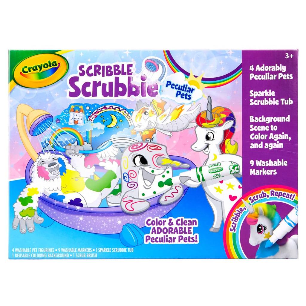 Crayola Colorful My Pet Shower Care Set, Fantasy Drawing, Authentic 3D Coloring Book, 747346